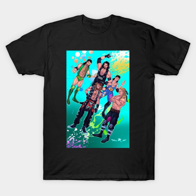 The Curtain Call 2 WrestlingArt T-Shirt by Triple R Art